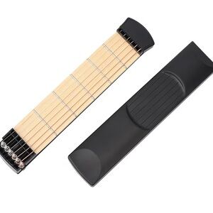 6 fret Portable pocket trainer Black Guitar Practice Tool